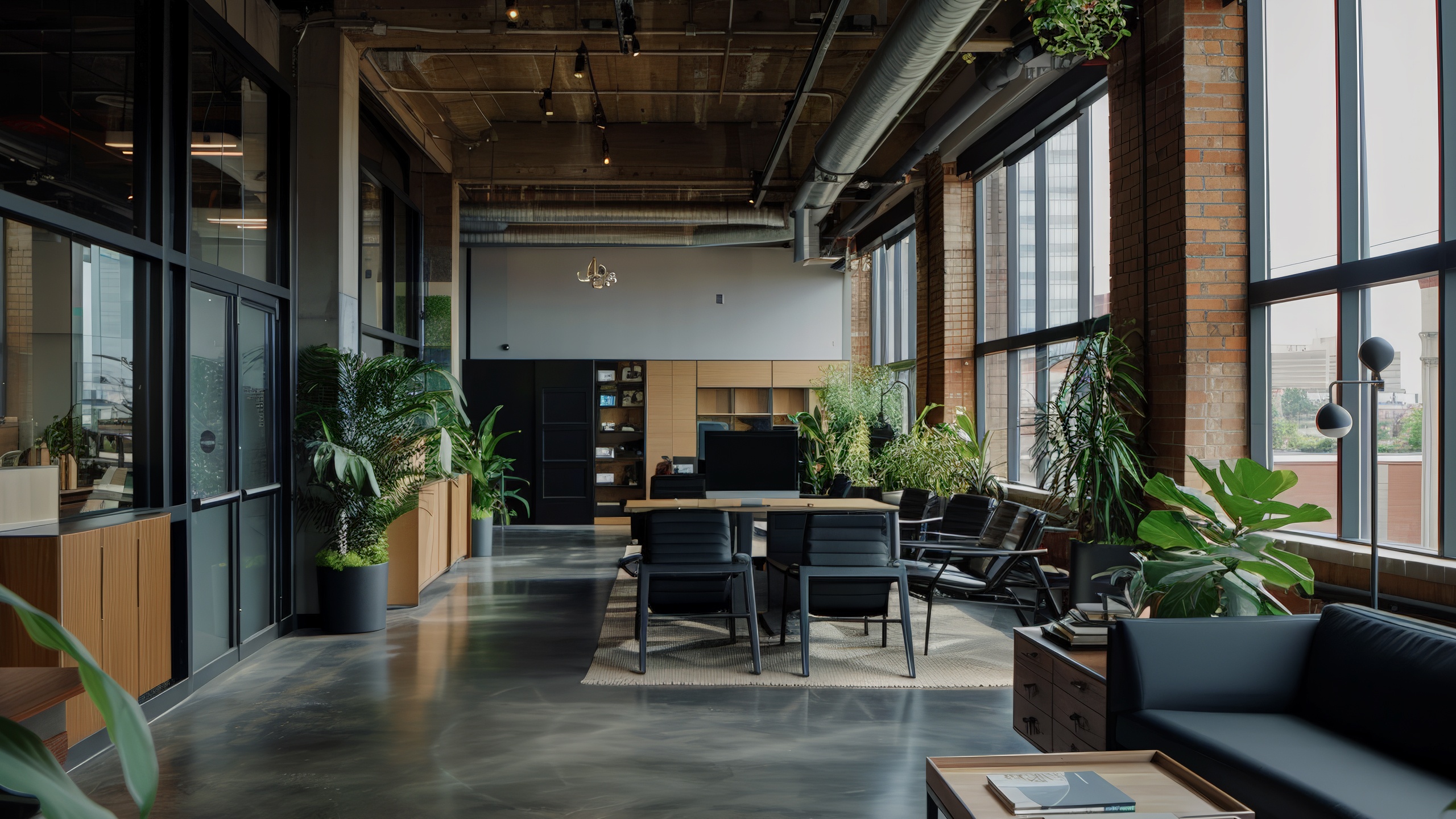 Ambiente moderno com sofás limpos e confortáveis, tapetes renovados e solução impecável para estofados em casa ou escritório.